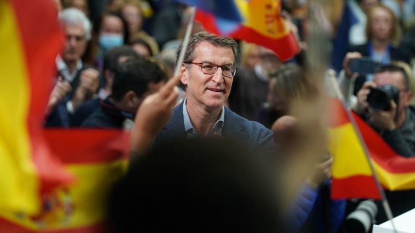 El presidente del PP, Alberto Núñez Feijóo