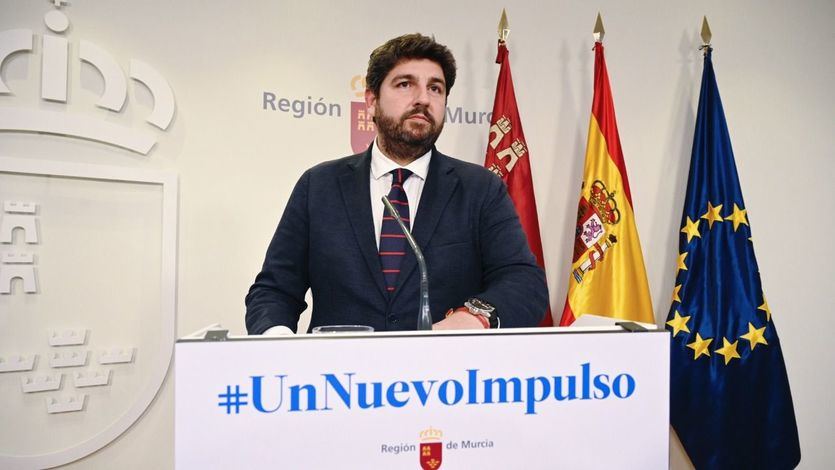El presidente del Gobierno de la Región de Murcia, Fernando López Miras