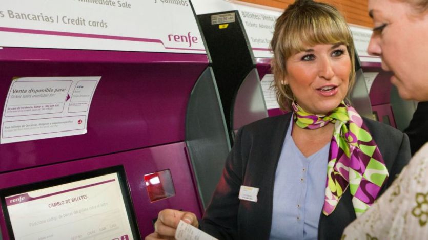 Trabajadora de Renfe