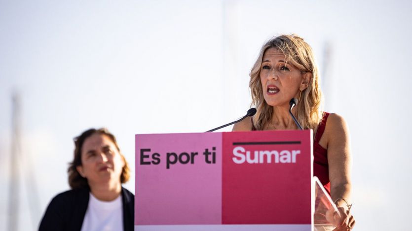 Yolanda Díaz, en un acto de Sumar