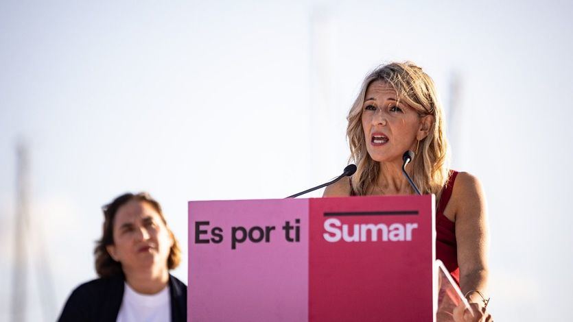 Yolanda Díaz, en un acto de Sumar