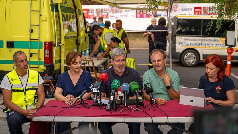 Fernando Clavijo, en rueda de prensa sobre un incendio