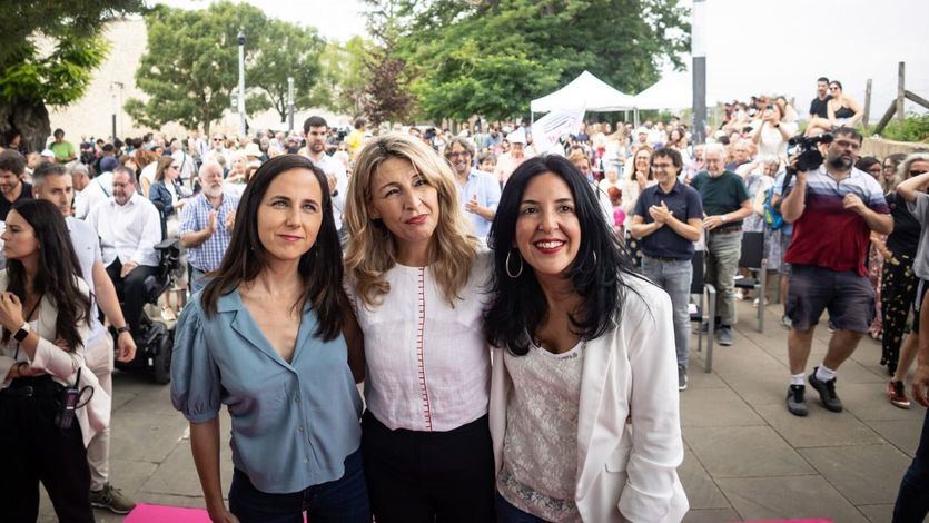 Yolanda Díaz e Ione Belarra, en un acto electoral