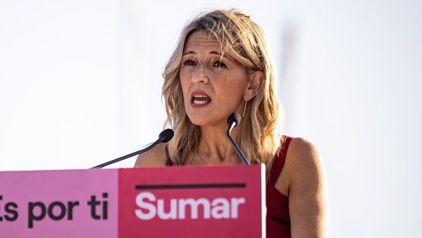 Yolanda Díaz, en un acto de Sumar