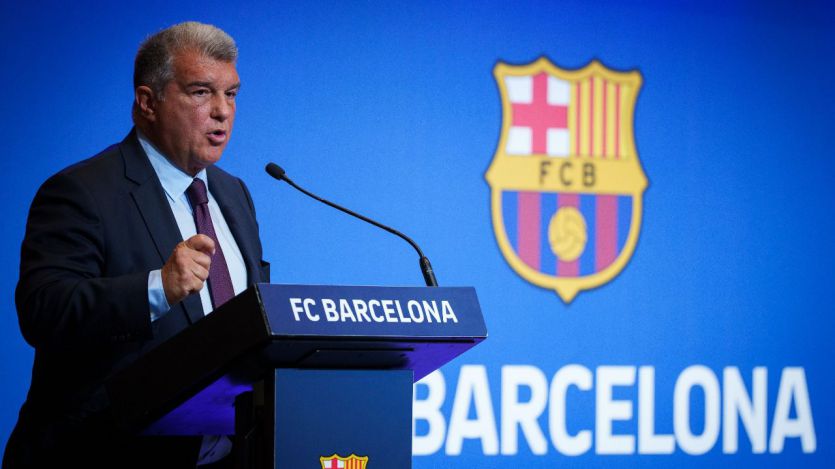 El presidente del FC Barcelona, Joan Laporta