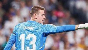 El Madrid reafirma la titularidad de Lunin tras la lesión de Courtois