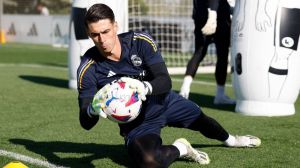 Kepa se estrena en los entrenamientos con el Real Madrid