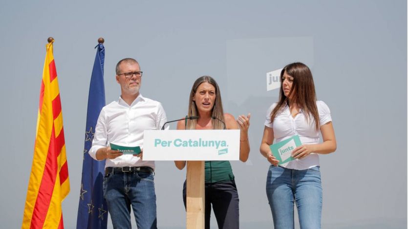 Miriam Nogueras en un acto de Junts  