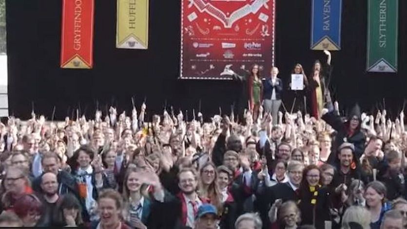 Récord mundial de Harry Potters en Hamburgo