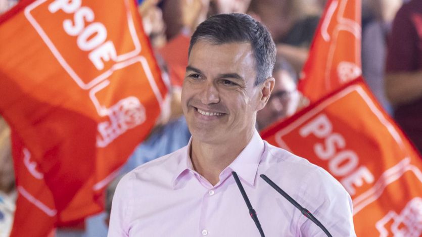 Pedro Sánchez, en un acto del PSOE