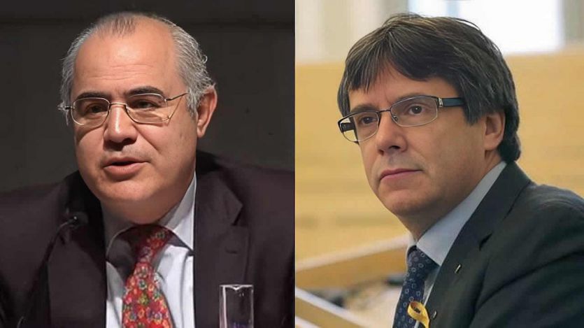 El juez Pablo Llarena y Carles Puigdemont