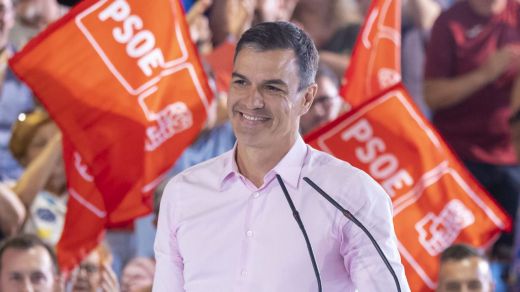 Pedro Sánchez, en un acto del PSOE