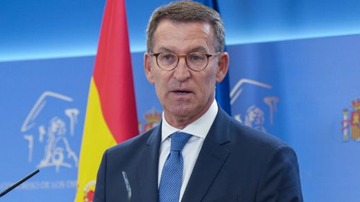 Alberto Núñez Feijóo, en el Congreso de los Diputados