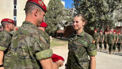 Leonor, Princesa de Asturias, durante su periodo de instrucción en la Academia General Militar de Zaragoza