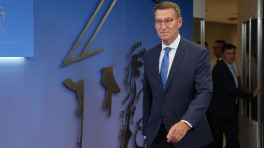 Alberto Núñez Feijóo, en el Congreso de los Diputados