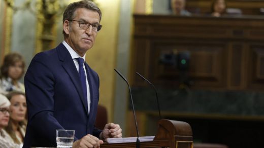 Feijóo, en la tribuna del Congreso