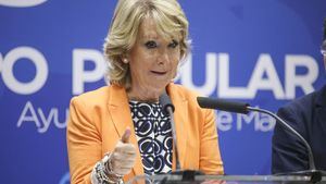 Esperanza Aguirre pide a Feijóo votar a Sánchez para no depender de "filoterroristas"