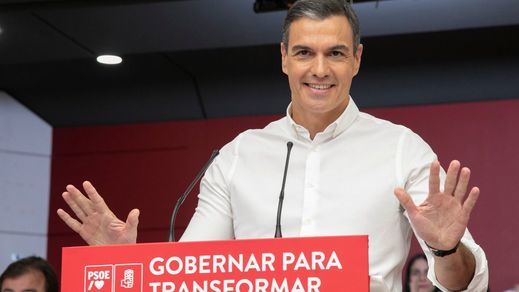 Pedro Sánchez, durante un acto del PSOE