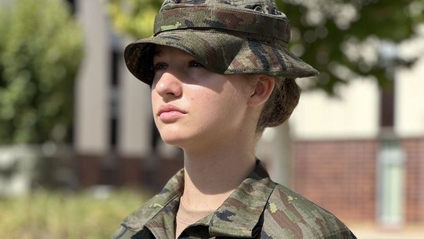 La princesa Leonor, como cadete militar