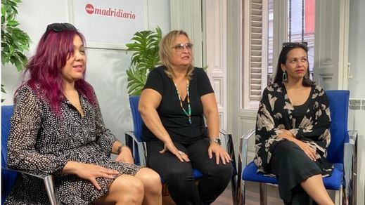 De izquierda a derecha Karla, Patricia y Marta en nuestra redacción.