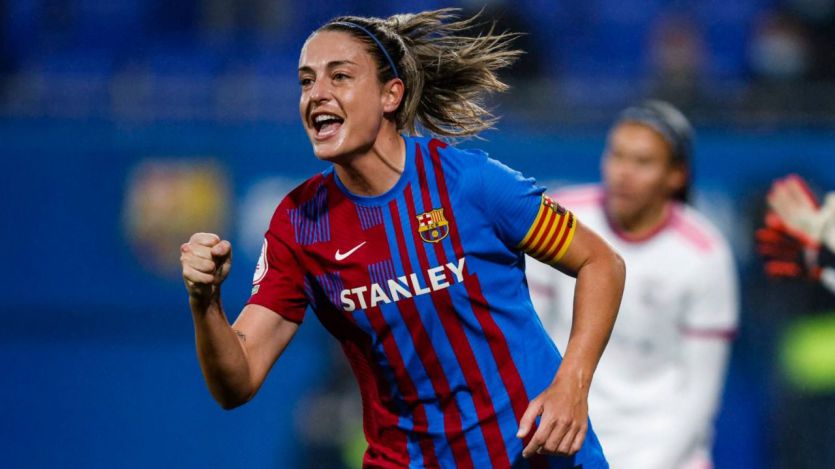 Alexia Putellas, celebrando un gol 