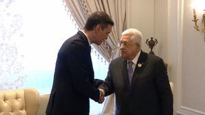 Sánchez se reúne con Abbas y llama a "proteger a todos los civiles" en el conflicto desde Egipto