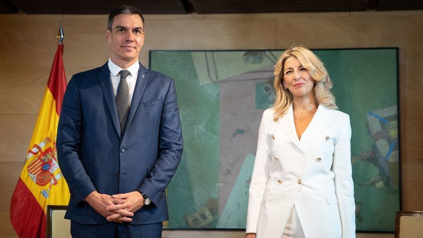 Pedro Sánchez y Yolanda Díaz, reunidos