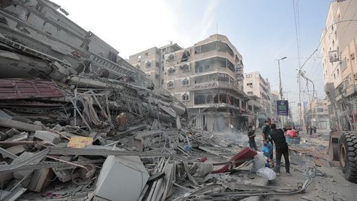 Vista de la destrucción en Gaza