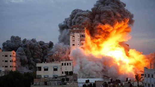Bombardeo en Gaza