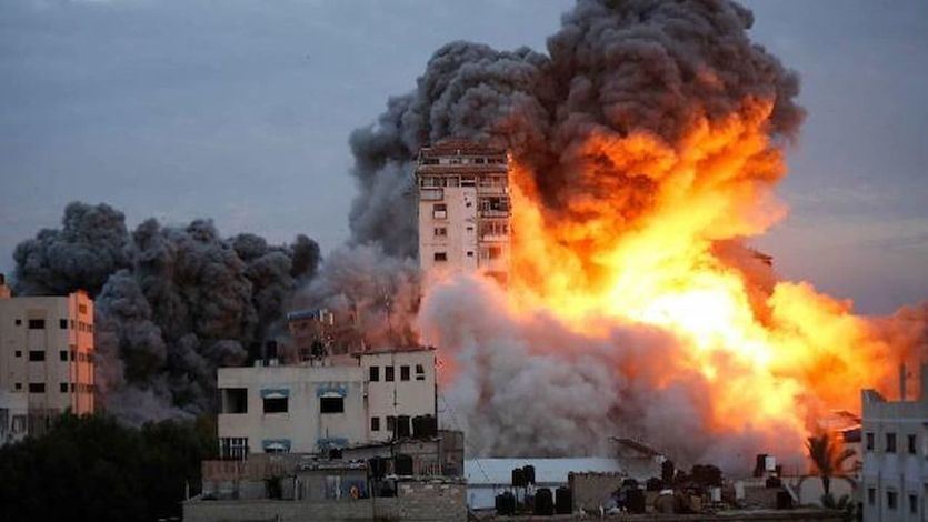 Bombardeo en Gaza