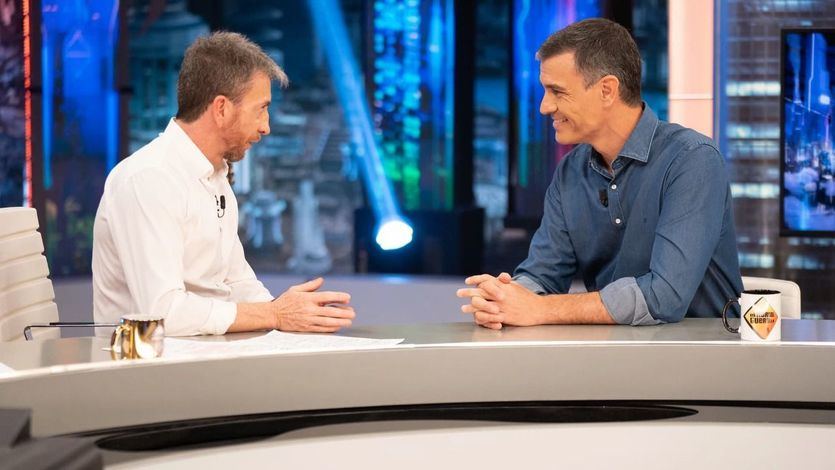 Pedro Sánchez, en 'El Hormiguero' con Pablo Motos