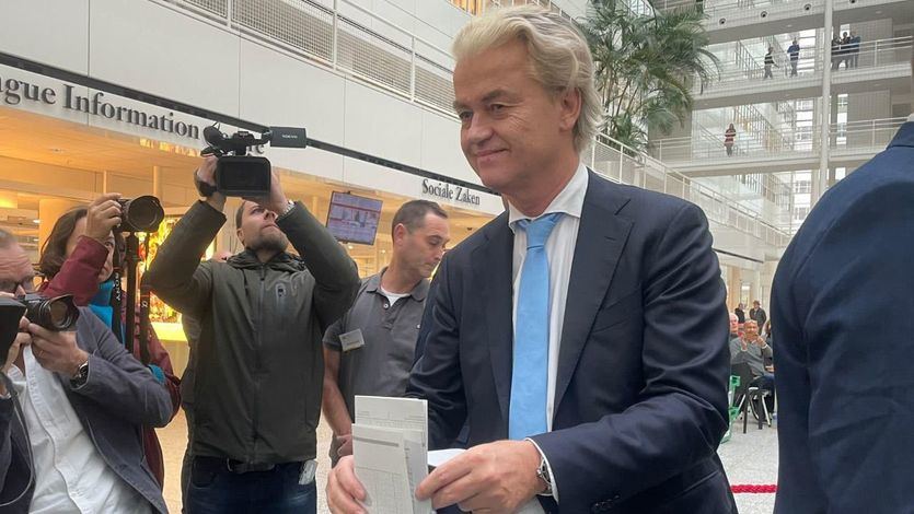 Geert Wilders, votando