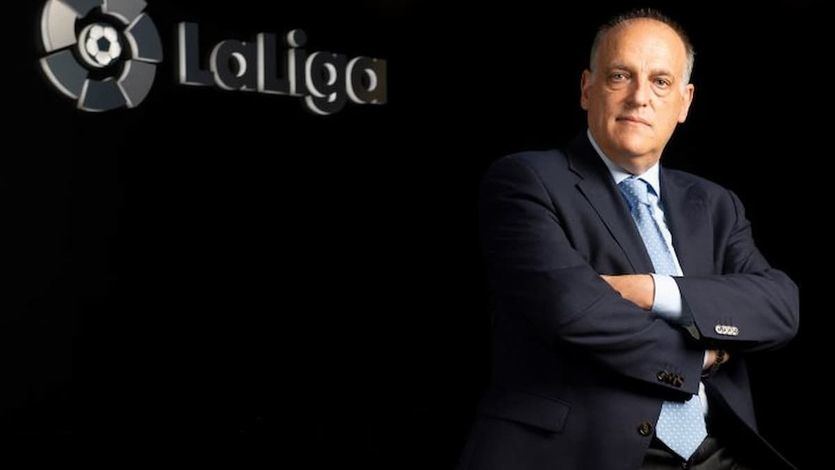 El presidente de La Liga de Fútbol Profesional (LFP), Javier Tebas