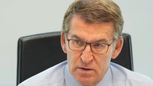 El presidente del PP, Alberto Núñez Feijóo