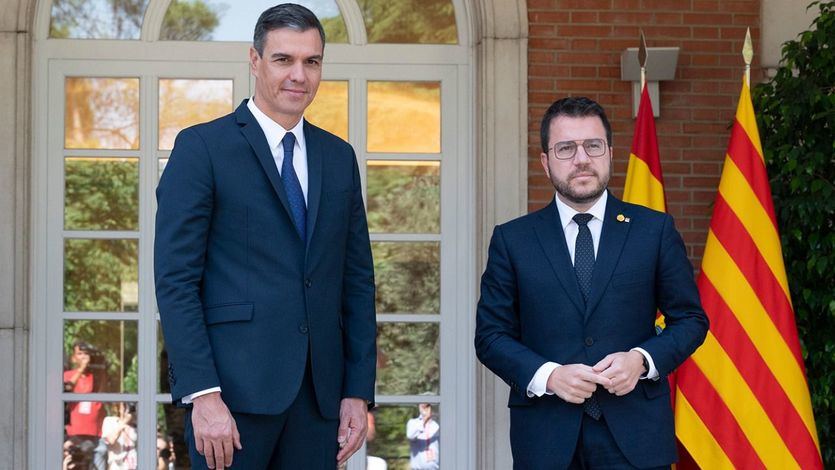 Pedro Sánchez y Pere Aragonés