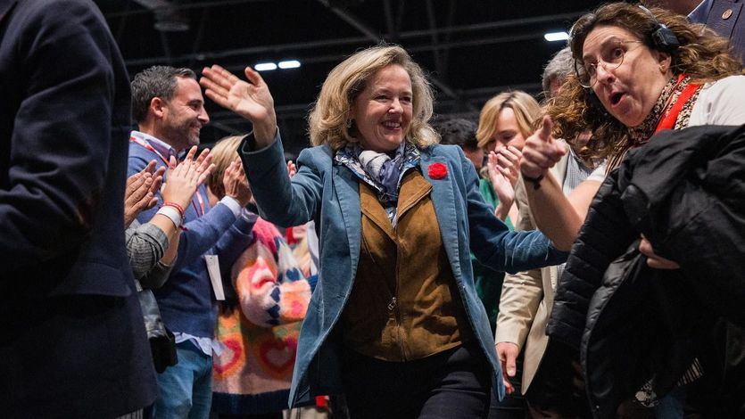 Nadia Calviño, en un acto del PSOE