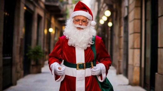 Papá Noel en Navidad