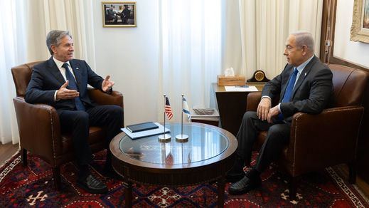 Antony Blinken con Benjamin Netanyahu