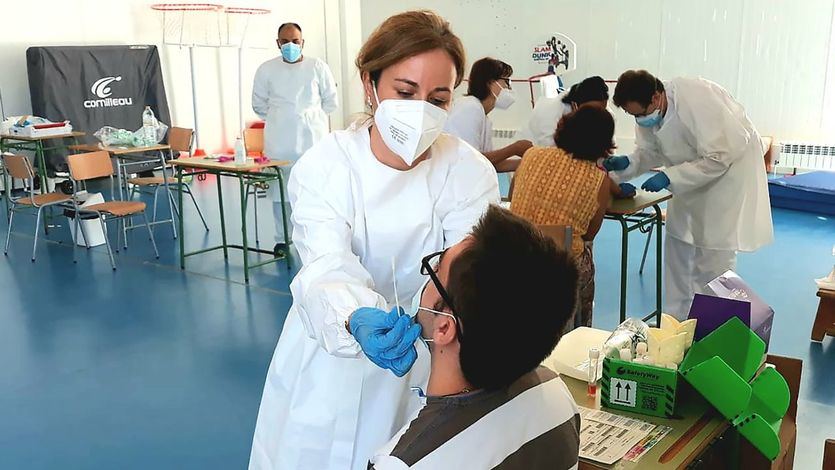 Pruebas de contagio en un centro sanitario