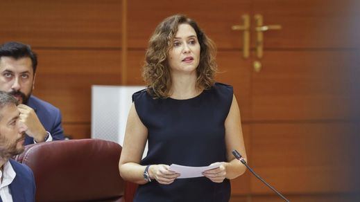 Isabel Díaz Ayuso, en la Asamblea de Madrid