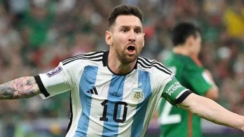 Leo Messi, con Argentina