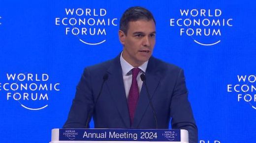 Pedro Sánchez, presidente del Gobierno en el Foro Económico Mundial de Davos