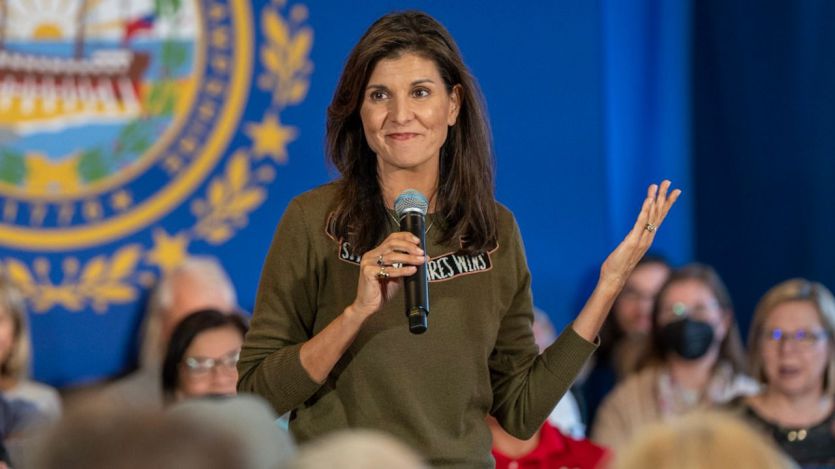 Nikki Haley, durante un acto