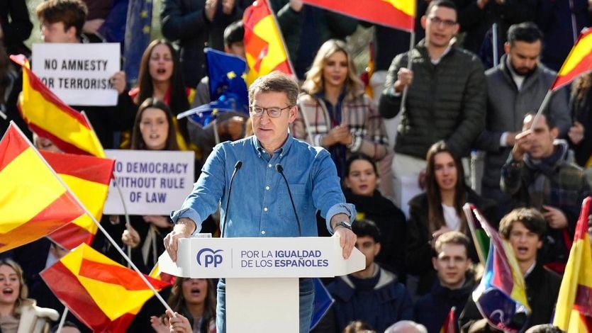 Feijóo, en el acto del PP