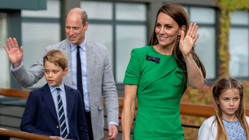 Los Príncipes de Gales, Guillermo y Kate Middleton, en familia