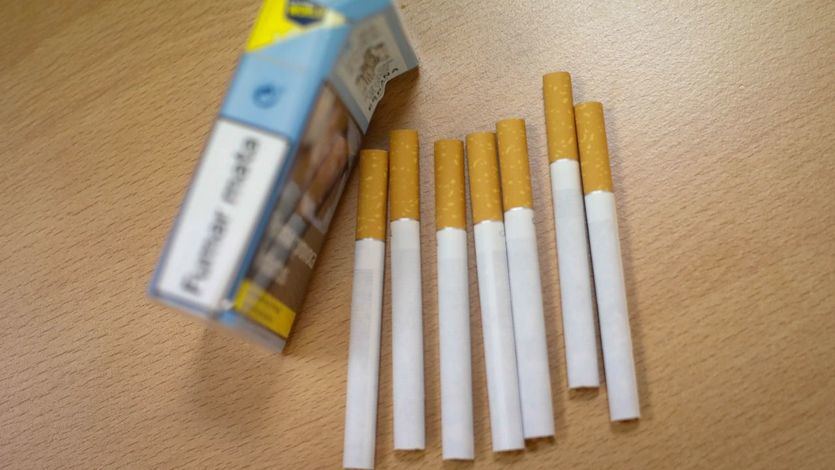 Una cajetilla de cigarrillos