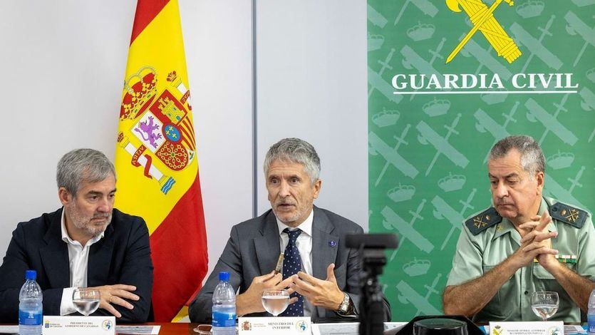 Fernando Clavijo, presidente de Canarias y Fernando Grande-Marlaska, Ministro del Interior