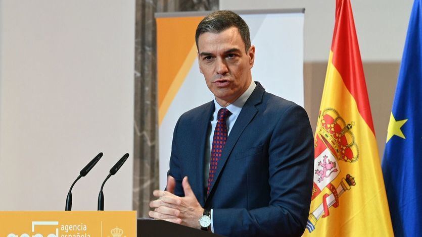 El presidente del Gobierno, Pedro Sánchez, en un acto