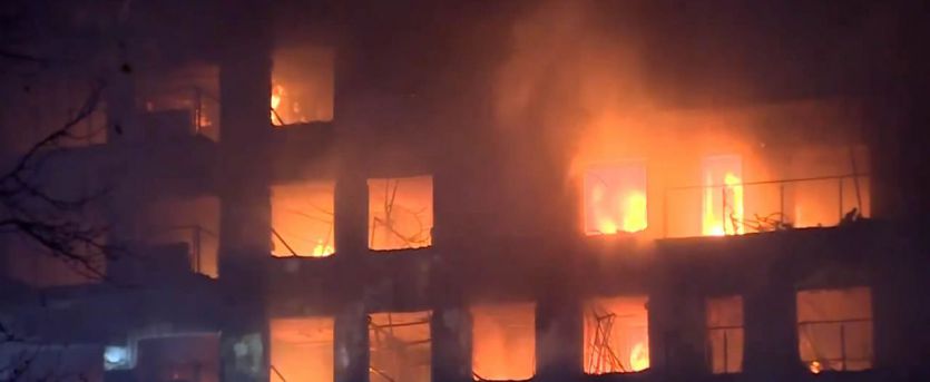 Incendio del edificio de Valencia