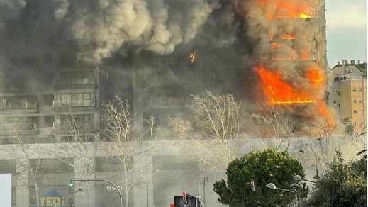 Incendio del edificio de Valencia